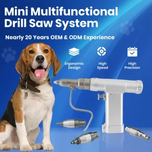 Orthopedics Mini Orthopedic Drill Saw System Multifunctional Veterinary Instrument for Animal Pet Dogs