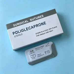PGCL Poliglecaprone 25 Absorbable Sterile Atraumatic Sutures Surgery Needle USP 5-0 4-0 3-0 2-0 Dog Hospital Consumables
