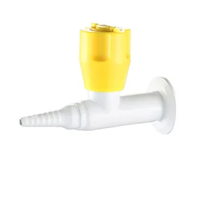 Panel Mounted Medical School Furniture 3 Way Lab Gas Nozzle Taps Valve Fittings