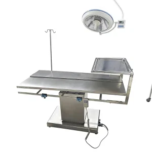 Pet Hospital 304 Stainless Steel Electric Surgical Operating Table V-Shaped Heated Bed Animal Spaying/Neutering Dissection