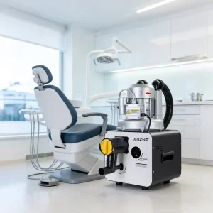 Portable Dental Suction Machine 750W Dental Vacuum System Surgical Aspirator 1000L/min Dental Suction Unit for Dental Clinic