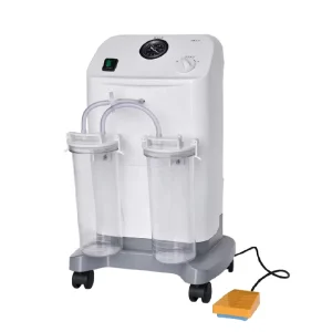 Portable Electric Vacuum Suction Apparatus Mobile Type Double Bottle Surgical Suction Pump Professional Medical Devices