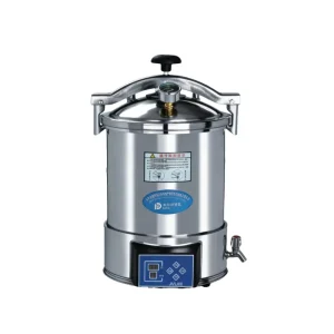 Portable LED Display Autoclave Steam Sterilizer 24L Capacity IP65 Protection Timer Function Laboratory Use with CE Certification