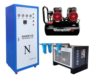 Portable Mini Nitrogen Generator with Engine Pump and Motor for Food Industry High Efficiency PSA Technology