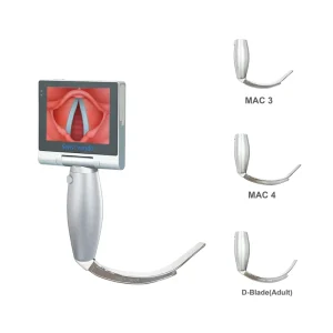 Portable Reusable Electric Intubation Throat Surgical Instruments Video Laryngoscope Set 3 Blades Ears Eyes Nose Throat