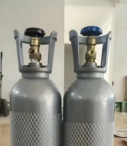 Portable Seamless Steel Carbon Dioxide Cylinder Easy to Operate 15MPa for Food Industry and Aquarium Use