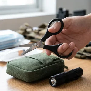 Portable Stainless Steel Mini Scissors Small Black Manual Power Source Surgical Instruments Basis