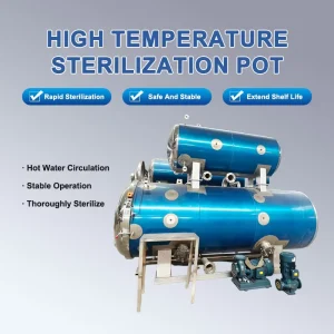 Pouches Packaging Fully Automatic PLC Control Plate Sterilization Retort Autoclave Machine