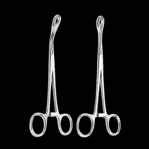 Practical Hospital Extended Sponge Forceps General Surgery Ergonomic Grip Easy Operate Rust Proof Stainless Steel
