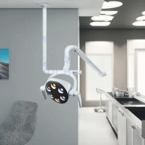 Professional Ceiling Mounted Dental LED Surgical Light with Multi-Axis Adjustable Arm Shadowless Operating Lamp for Oral Clinic
