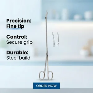 Professional High Precision Veterinary Fine Surgical Scissors Sharp Stainless Steel Instrument for Pet Clinic Animal Surgery
