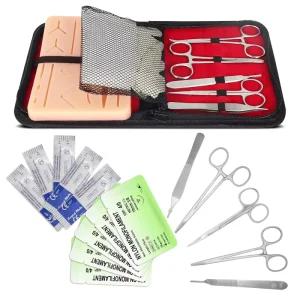 Professional Medical Suture Practice Set Surgical Instrument Kit for Nursing School & Laboratory Use