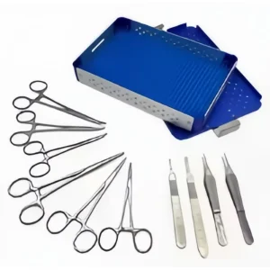 Professional Pet Orthopedic Surgical Instruments Kit Manual Stainless Steel Tools for Soft Tissue Surgery 1 Set