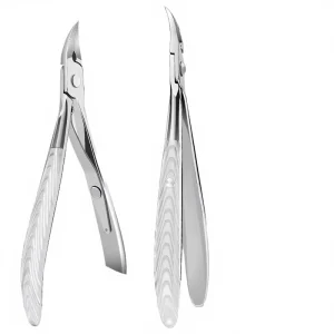Professional Reusable Stainless Steel Nail Clipper Set Portable Durable Sharp Cuticle Nipper and Curved Scissors for Manicure