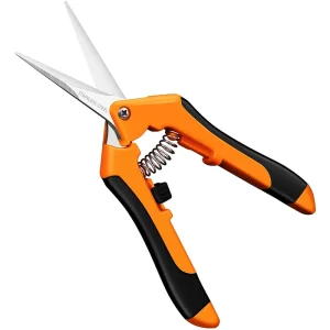 Professional Stainless Garden Shears Ratchet Hand Pruning Shears Scissors Bypass 90mm China Factory Fustom