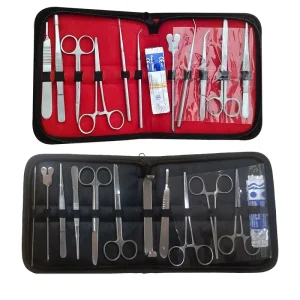 Professional Surgical Dissecting Kit Anatomy Set Stainless Steel Instruments Scalpel Blades Adjustable Carrying Dog Cat Large