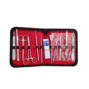 Professional Surgical Dissecting Kit Anatomy Set Stainless Steel Surgical Instruments Scalpel Blades Adjustable Carrying Dog