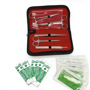 Professional Surgical Suture Practice Kit with Silicon Skin Pad Instruments Medical Student Training Set for Nursing School