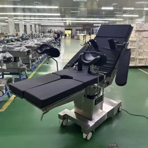 Professional Xinda DST 500A Electric Surgical Operating Table Dual Control System Large Wheels CE Certified Surgical Bed