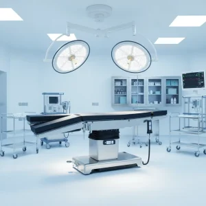 RF DL.C I Electrical Operating Table with Stainless Steel Construction for Clinic and Hospital Use