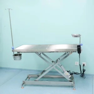 Reusable Adjustable 304 Stainless Steel Veterinary Operating Table for Dogs Pets for Diagnosis Operations