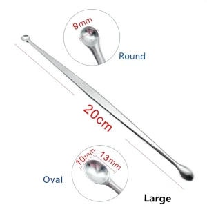 Round Bone Curette Bone Curette Double End Oval Veterinary Orthopedics Instruments