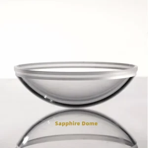 SANHANG00075 OEM Round Sapphire Optical Glass Dome with Base for Medical Optical Instruments