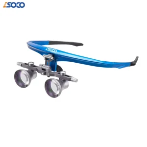 SOCO Straight View Medical Loupes 2.5X 3.5X Galilean Optical Surgical Magnifier Achromatic Lenses Lightweight Anti Fog Dental