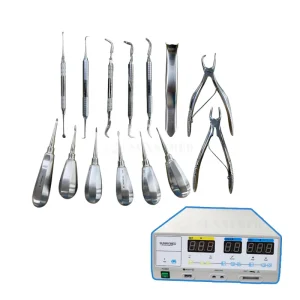 SY W064 Reusable Veterinary Dental Tool Set for Small Animals Oral Examination Instruments