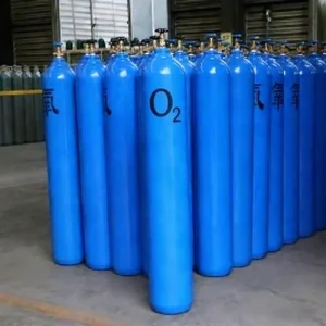 Seamless Steel Medical Oxygen Gas Cylinder Industrial Use Super High Purity Standard 15MPa Design Pressure 1 Year Warranty