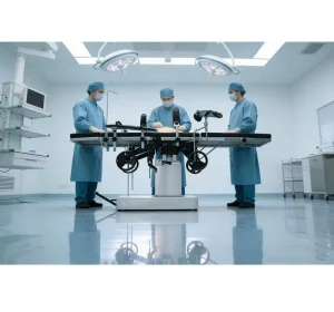 Side Control Manual Surgery Table with Oil Pump Lift Multi-Specialty Operating Table for General & Orthopedic Surgery