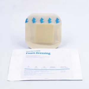 Silicone Foam Dressing Adhesive Medical Disposable Devices for Wound Care Wound Therapy Dressing 10x10cm