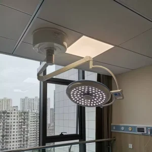 Single Arm Surgical Light Operating Lights Ceiling Mounted Dental Light LED Shadowless Surgical Operating Lamp for Veterinary