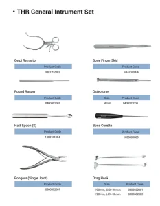Small Animal Veterinary Orthopedic Instrument Kit for THR Surgery