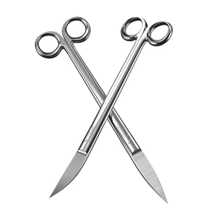 Stainless Steel Class I Surgical Scissors Bent Straight Tip Thickened Small Head Suture Removal Beauty Eye Use Medical Health
