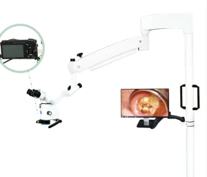 Stainless Steel Dental Lab Surgical Operating Microscope 10x Magnification Pulp Disease Treatment Oral Repair 4K