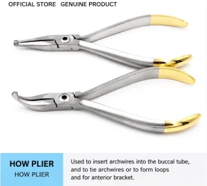 Stainless Steel Dental Surgical Instruments Durable and Resistant to Corrosion Wire Bending Pliers With Cutter