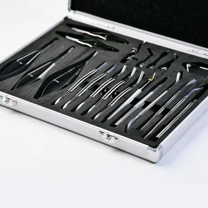 Stainless Steel Eye Surgery High Temperature Resistant Cataract 21 Sets Instruments for Cataract Surgery