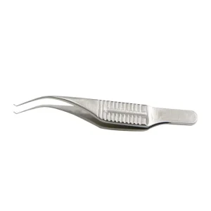 Stainless Steel Eye Surgical Corneal Forceps Arc Instruments with Teeth Ophthalmic Tweezers for Eyes