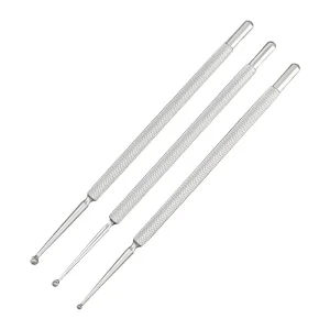 Stainless Steel Manual Double Ended Microsurgical Eyelid Gland Scraping Spoon Minimally Invasive Surgical Instrument