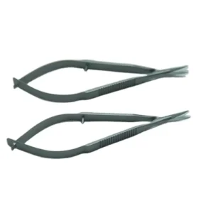 Stainless Steel Microkeratome Scissors Elbow Straight
