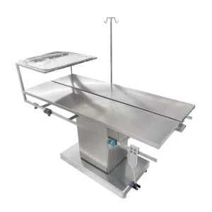 Stainless Steel V Type Constant Temp Veterinary Operating Table Electric Adjustable Height Animal Surgery Table for Pet Hospital