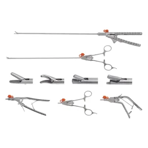 Steel Laparoscopic Instruments Needle Holder Forceps Laparoscopic Abdominal Surgery Needle Holder Forceps