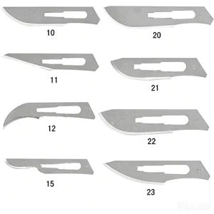 Sterile Surgical Blade Kit Disposable Scalpel Blades Assorted Sizes (Carbon Steel/Stainless Steel ISO Certified) for Surgical