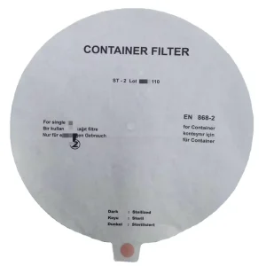 Sterilization Container Filter Round With Steam Indicator Paper Filter Disposable Medical Paper Filters