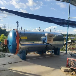 Sterilizer Machine Mushroom High Temperature Steam Sterilization Semi Automatic High Efficiency High Safety 121C