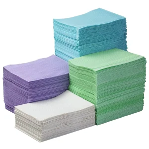 Surgical Consumable 3ply Disposable Waterproof Premium Raw Material Medical Napkins Pink Disposable Dental Bibs
