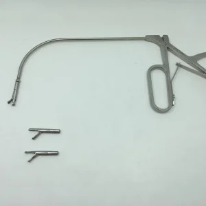 Surgical ENT Indirect Laryngeal Forceps Stainless Steel Manual Rotating Head 260mm High Temperature Basis Surgical Instruments
