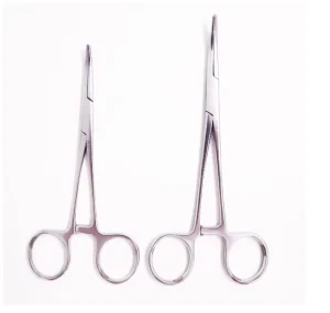 Surgical Medical Operating Device Hemostatic Forceps Plier of Curved Tips