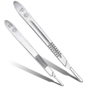 Thickened Dental Surgical Scalpel Handle Stainless Steel Dental Instruments Clinic Laboratory